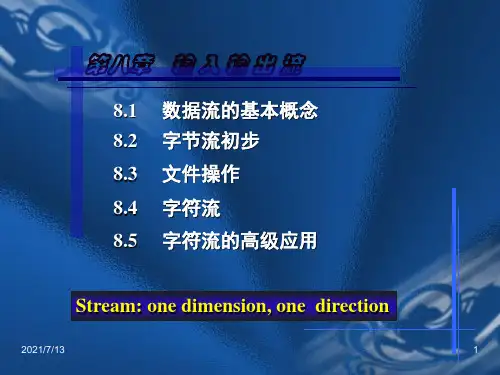 Java课件第八章 输入输出流
