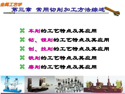 常用切削加工方法综述