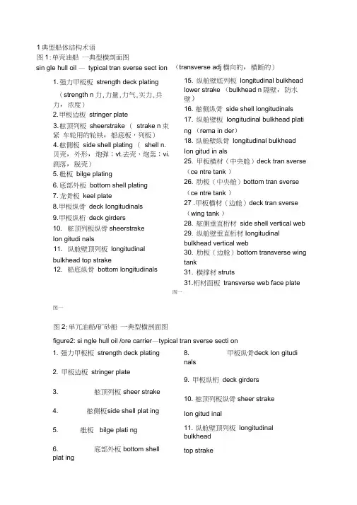 典型船体结构术语