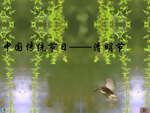 清明节介绍的ppt