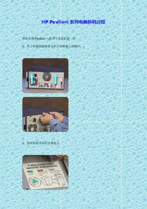 HP Pavilionl系列电脑拆机过程