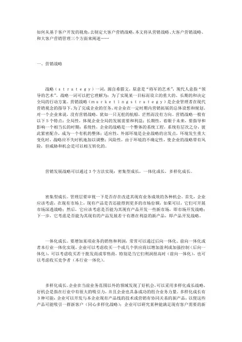 大客户营销战略 2