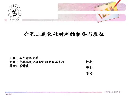 介孔二氧化硅材料1