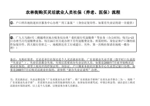 农林街购买灵活就业人员社保流程