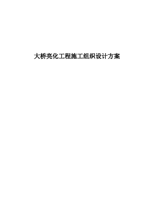 亮化工程施工组织设计方案 (2).doc