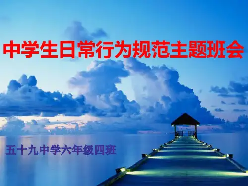 中小学生日常行为规范
