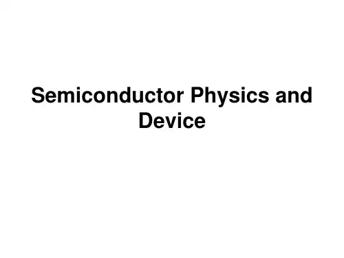 Semiconductor Physics and Device-2015.10.30