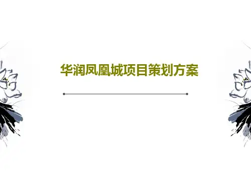 华润凤凰城项目策划方案123页PPT