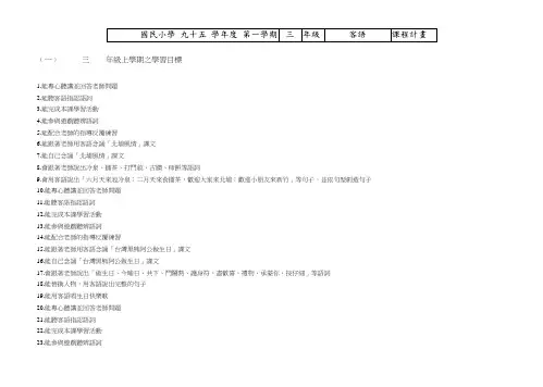 国民小学九十五学年度第一学期(精)
