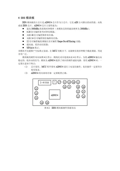 AD9854-DDS模块板