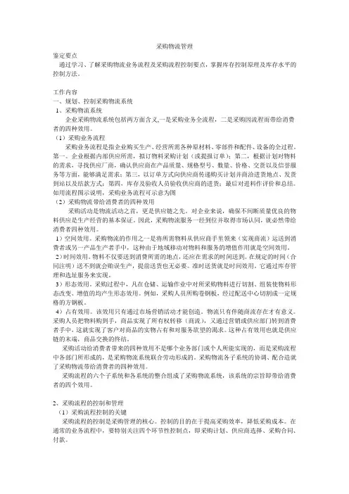 采购物流管理