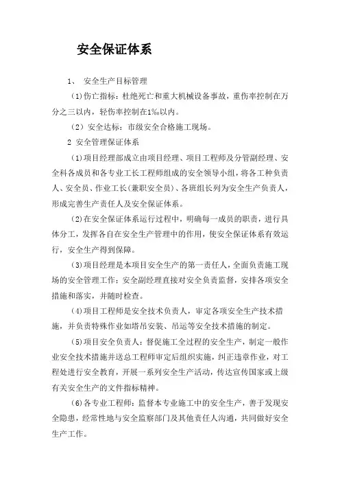 安全保证体系