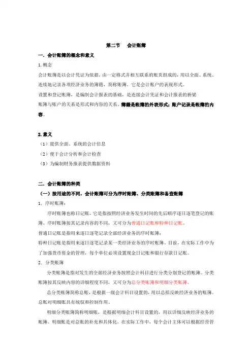 会计账簿 2