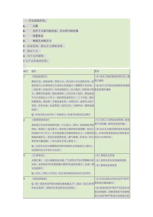 语段的作用