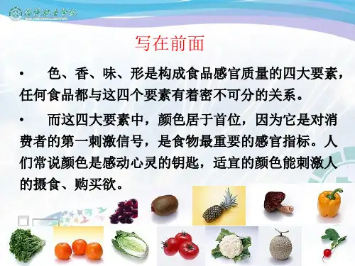 第四章食品着色剂
