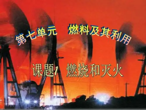 人教版九年级化学上册第七单元燃料及其利用课题1燃烧与灭火