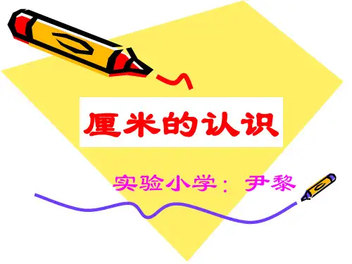 厘米、米的认识