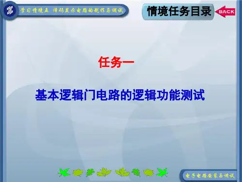 基本逻辑门电路的逻辑功能测试.