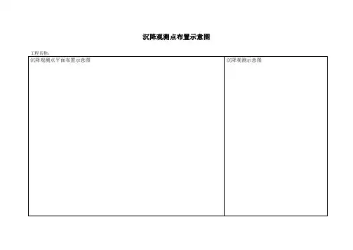 沉降观测点布置示意图 3