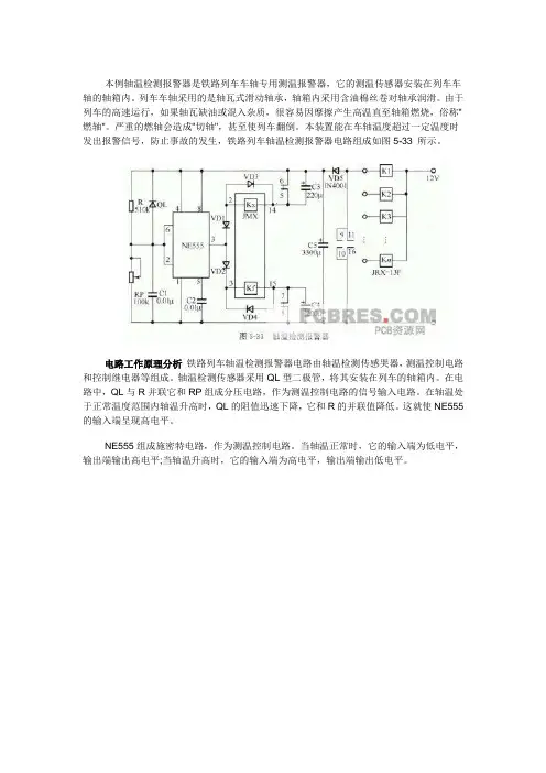 轴温检测报警器图示