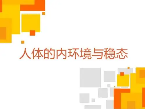 人体的内环境与稳态