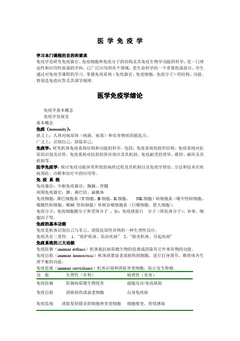 医 学 免 疫 学
