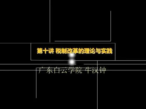 10第十讲 税收制度的理论与实践