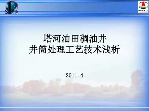塔河油田稠油井井筒处理工艺技术浅析