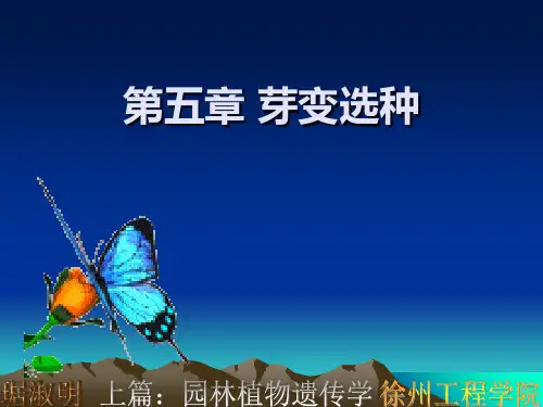 第5章园林植物育种学芽变育种