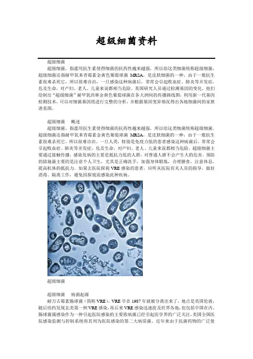 超级细菌资料
