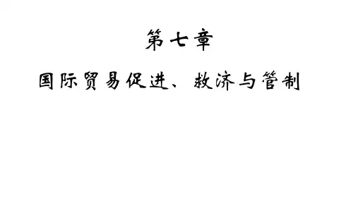 7 国际贸易 第七章