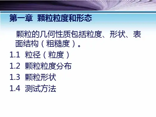 01颗粒几何形态表征