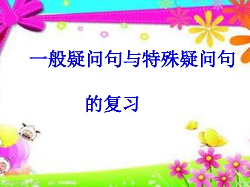 一般疑问句和特殊疑问句