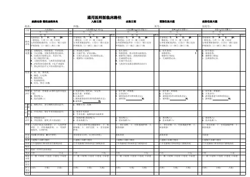 临床路径—慢性扁桃体炎