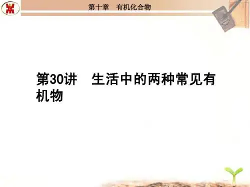 30生活中两种常见的有机物