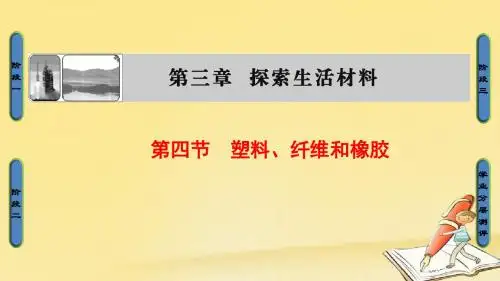 高中化学(人教版选修1)课件:第3章 第4节 塑料、纤维和橡胶
