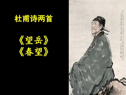 人教版初中八年级上册语文:25 杜甫诗三首(1)