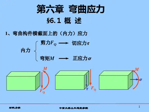 第06章  弯曲应力
