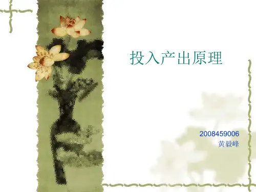 投入产出原理