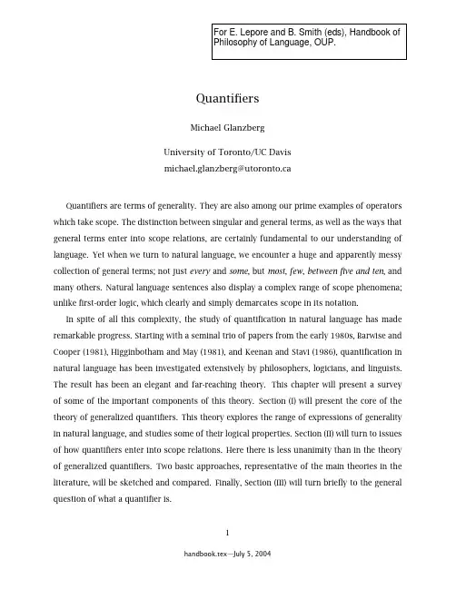 Quantifiers