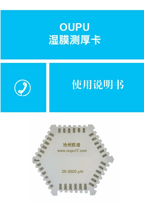 湿膜测厚卡