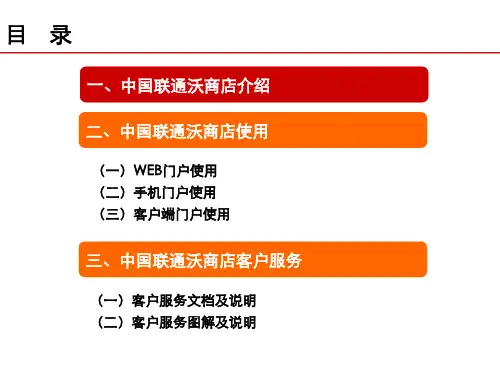 中国联通沃商店业务介绍