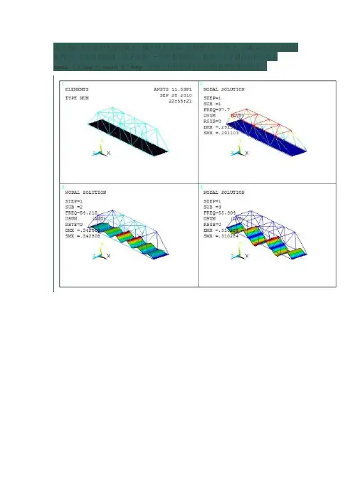 ansys 同时显示多阶模态