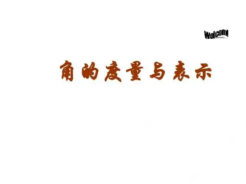 人教版初一数学角的度量与表示3