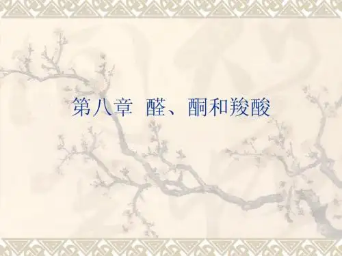 第8章  醛、酮和羧酸