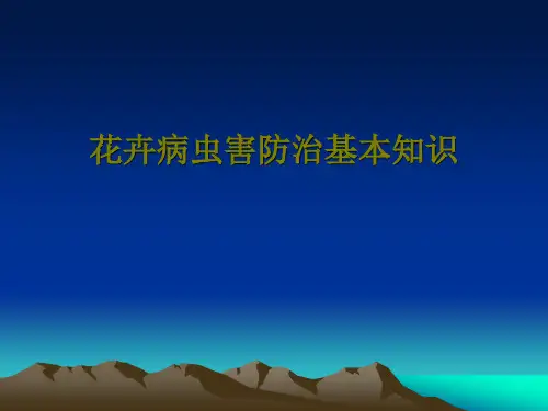 花卉病虫害防治基本知识