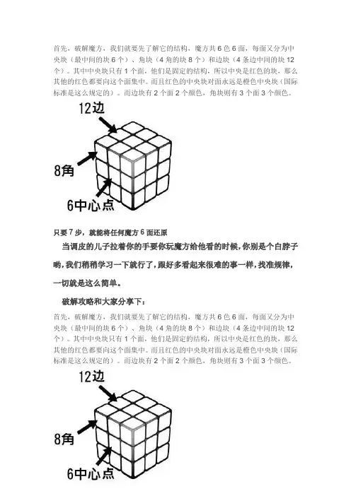 7步还原魔方