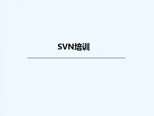 svn培训资料