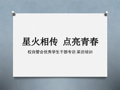 人物采访要点