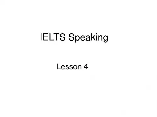 IELTS Speaking 4